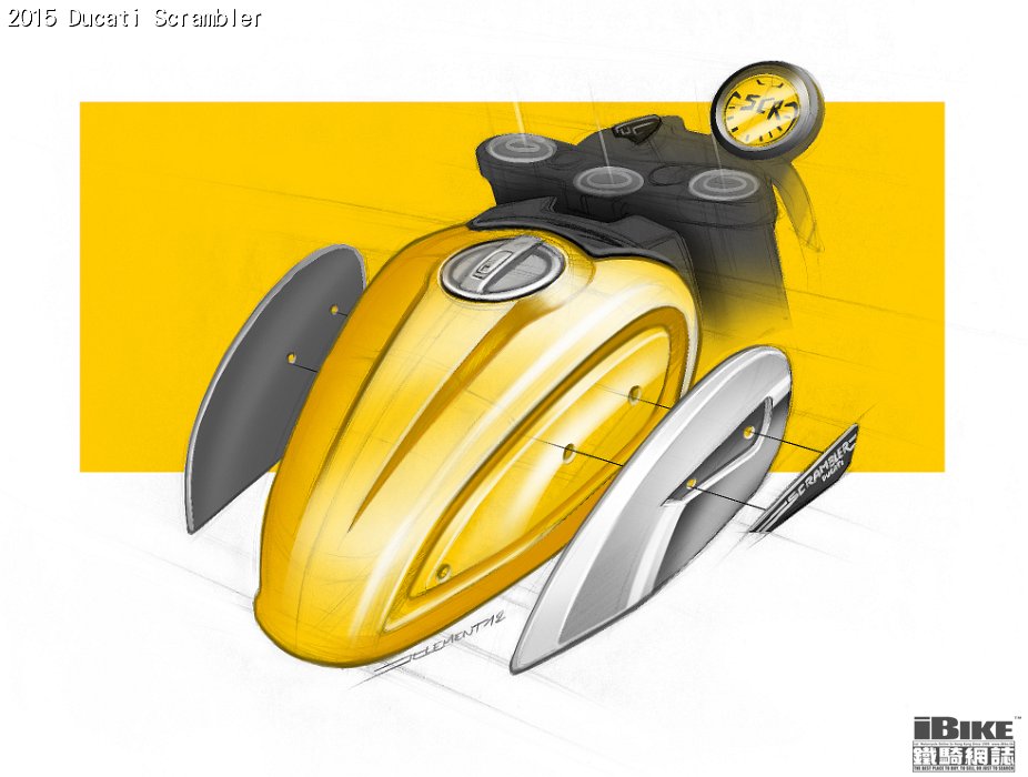 6-80 DUCATI SCRAMBLER SKETCH